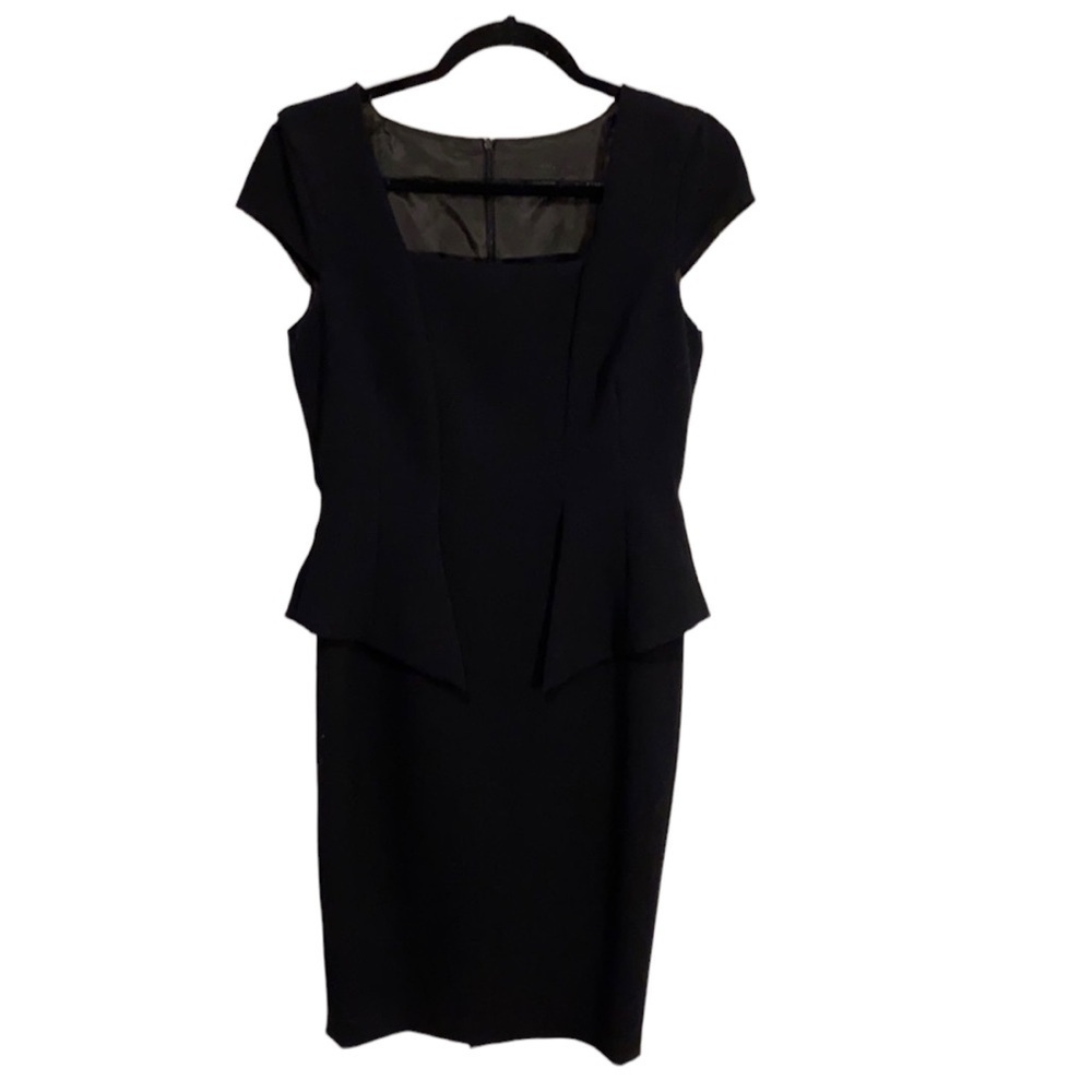 🖤Zara Basic Black Peplum Dress